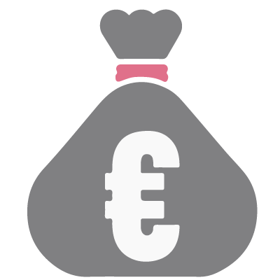 Renditefokus Crowdfunding für Immobilien Icon Euro